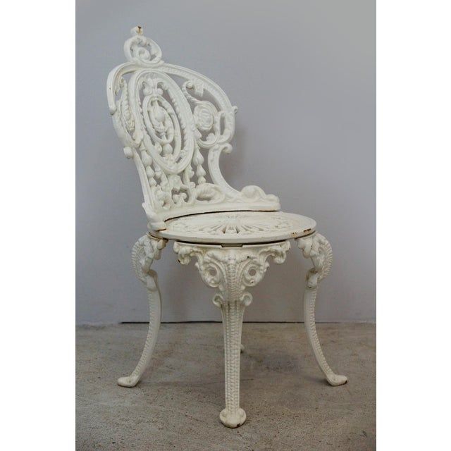 Victorian Cast Iron Garden Chair from Coalbrookdale, 1880s in 2023 .
