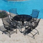 Backyard Creations 5-Piece Wrought Iron Dining Collection at .