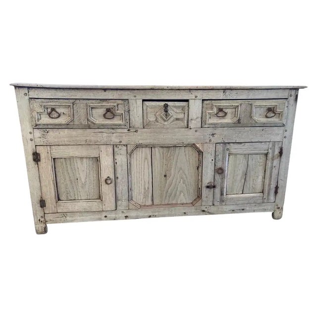 17th Century Bleached Oak Jacobean Server/Sideboard | Chairi