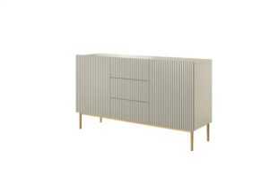 Nicole cabinet/chest of drawers 150cm with black/ gold legs .