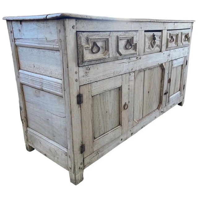 17th Century Bleached Oak Jacobean Server/Sideboard | Chairi