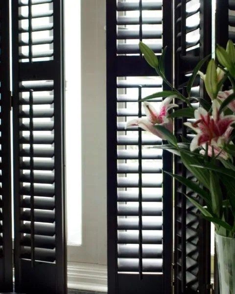 Charming And Beautiful Black Shutters