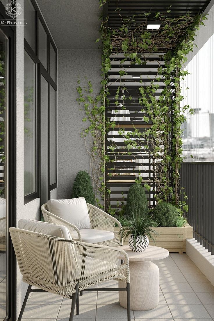 Elegant And Cozy Balcony Furniture