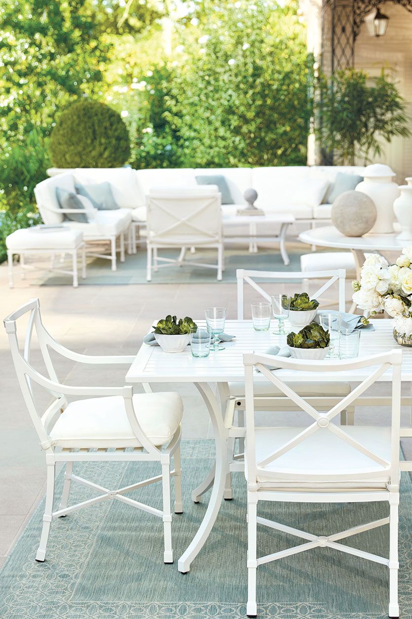 Inspiring And Cozy White Outdoor
  Furniture