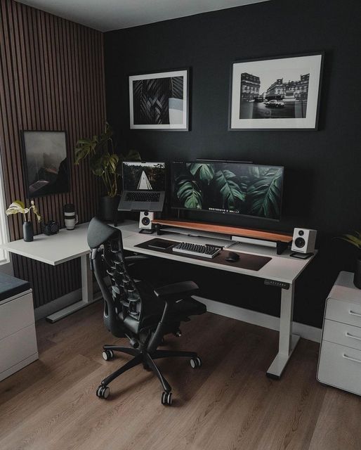 Beautiful And Cozy Wall Computer Desks