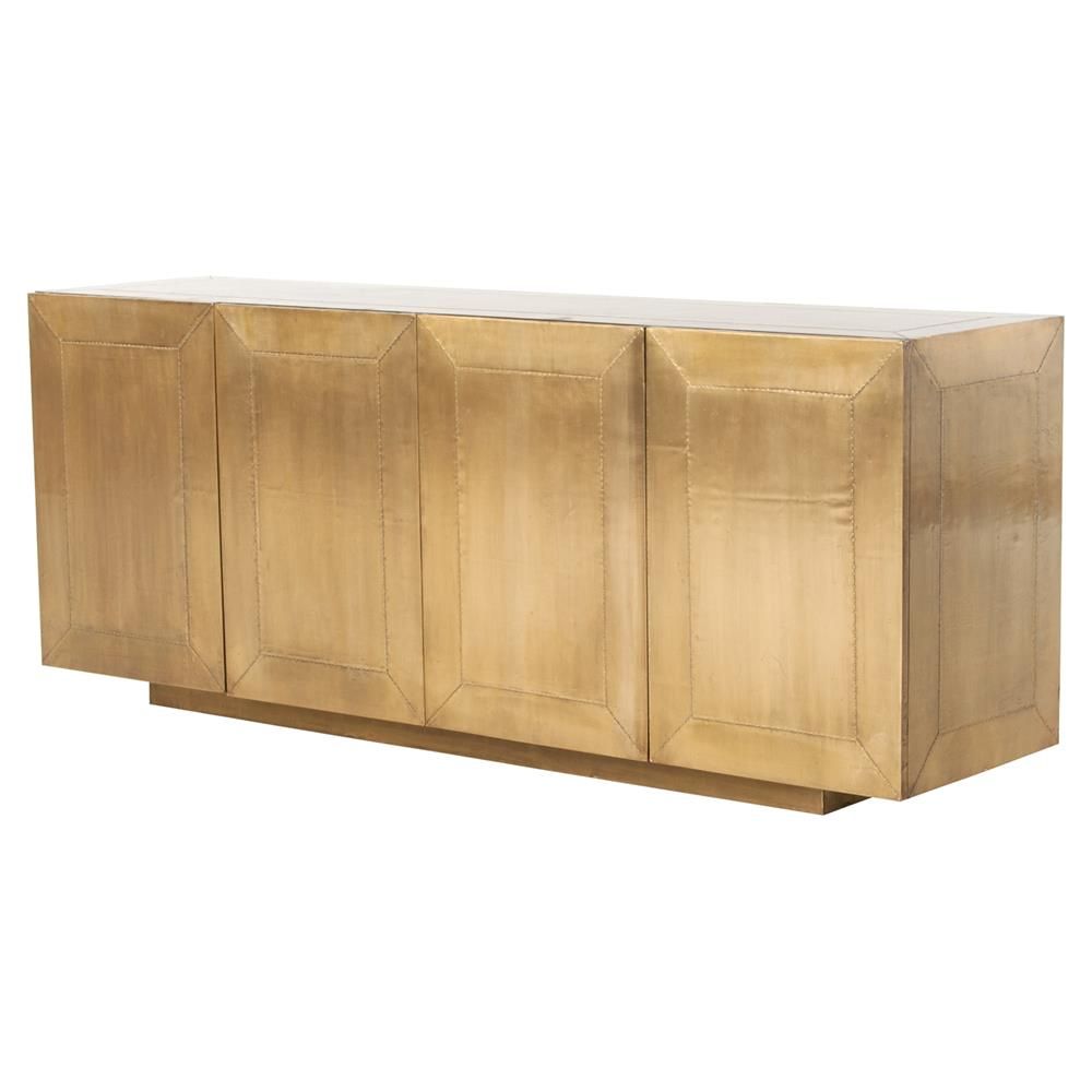 Trendy And Beautiful Aged Brass Sideboards