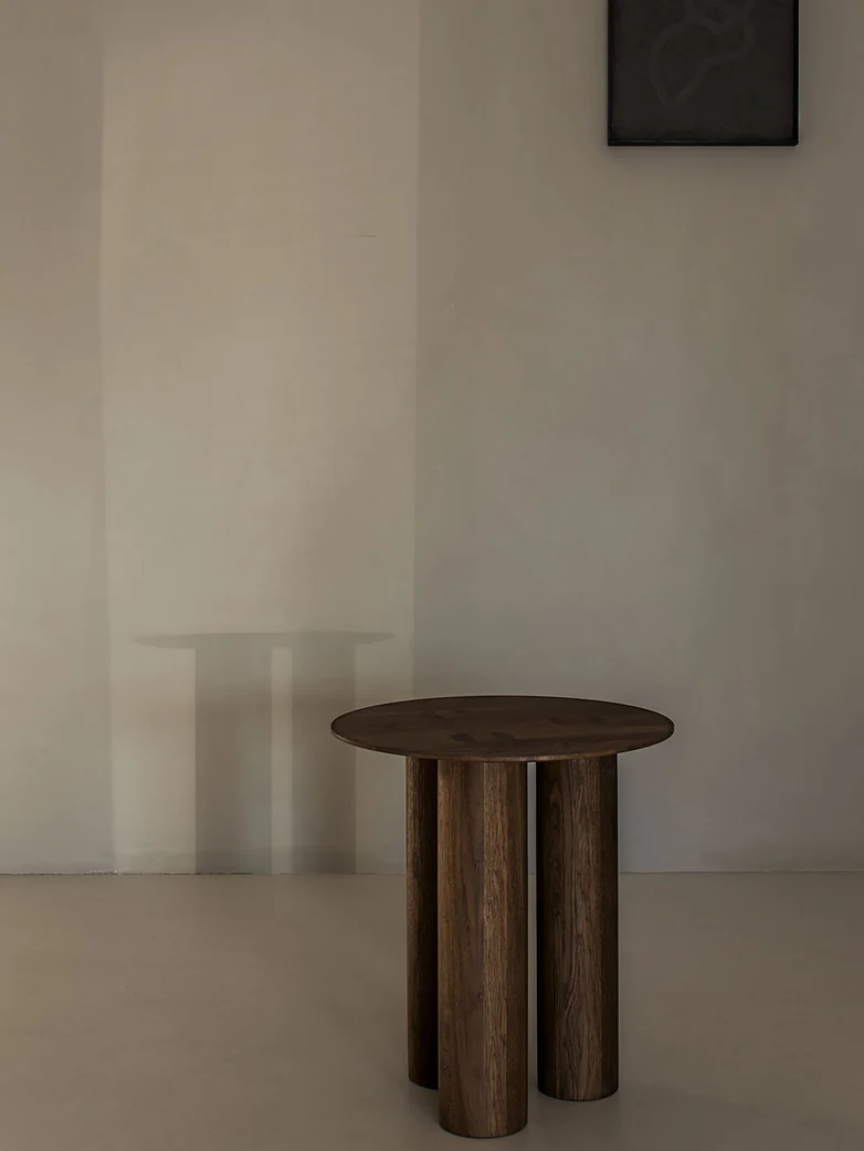 Inspiring And Cozy Smoked Oak Side Tables