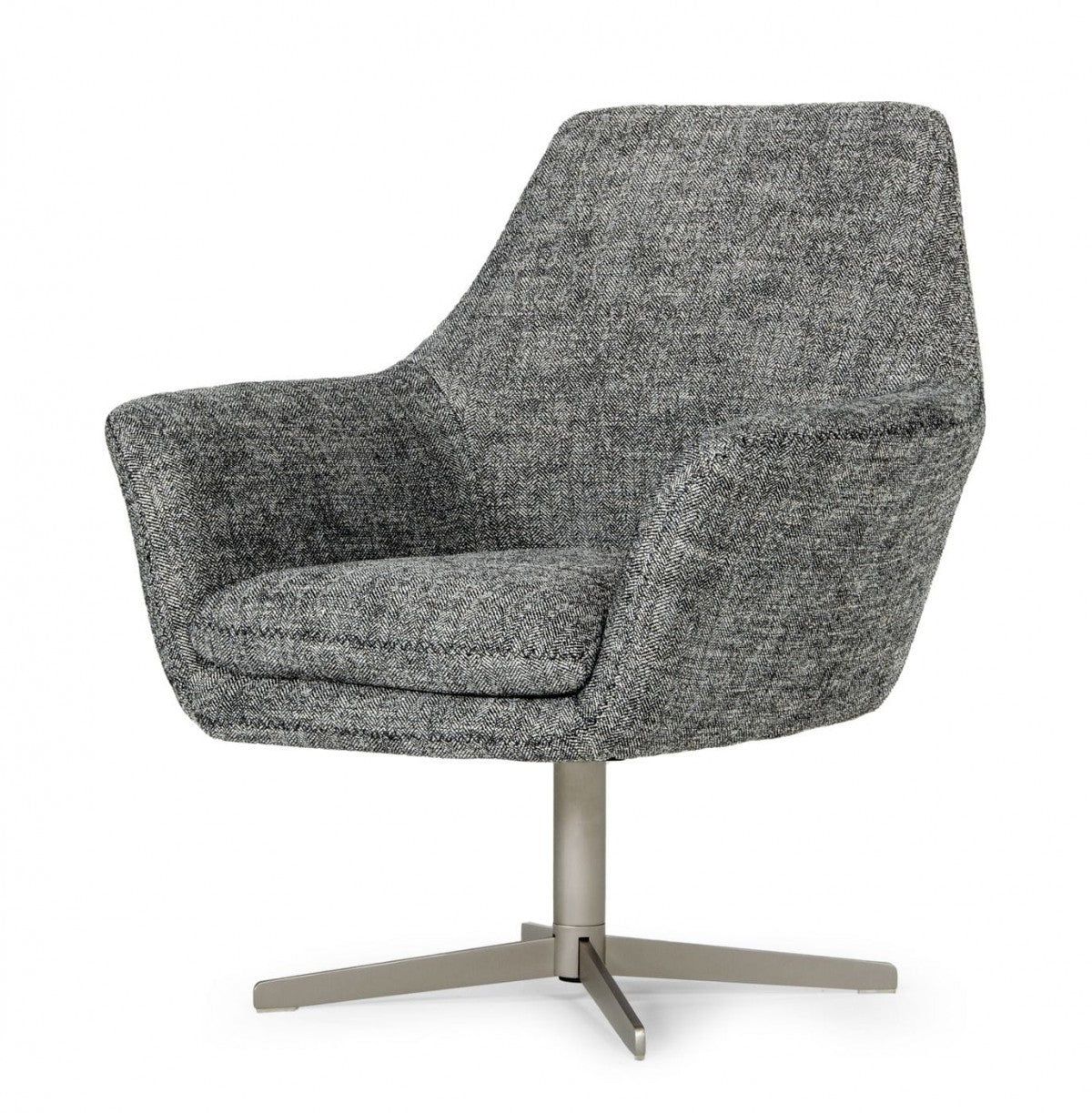 Trendy And Eye-Catchy Dark Grey Swivel Chairs