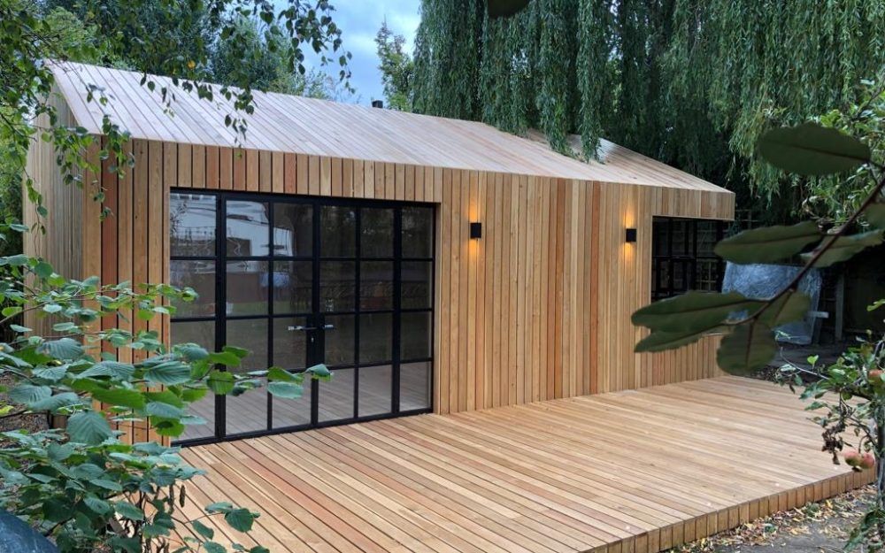 Trendy And Cozy Garden Office Shed