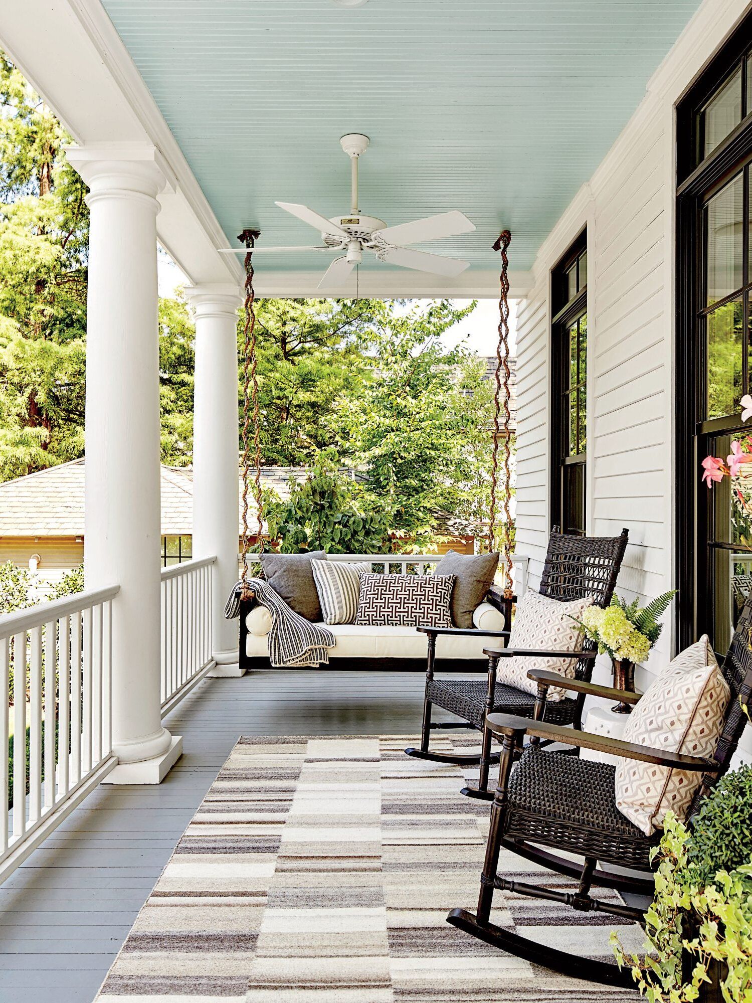Elegant And Cozy Front Porch