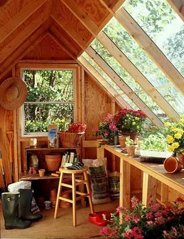Cool And Practical Potting Shed