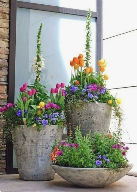 Trendy And Gorgeous Garden Containers