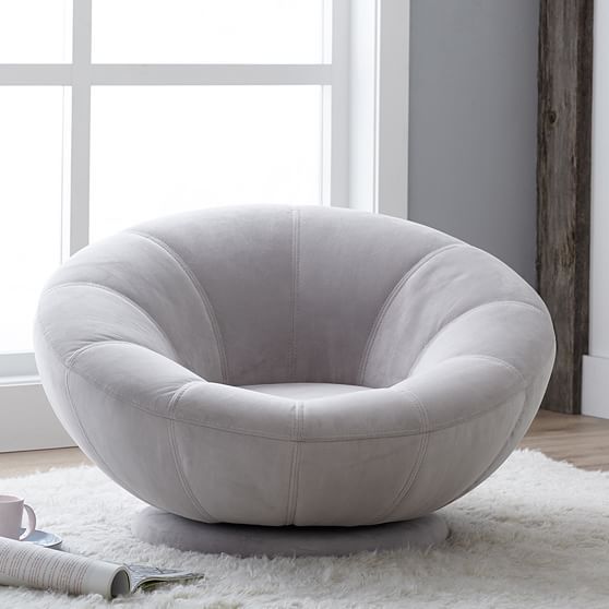 Pretty And Cool Charcoal Swivel Chairs