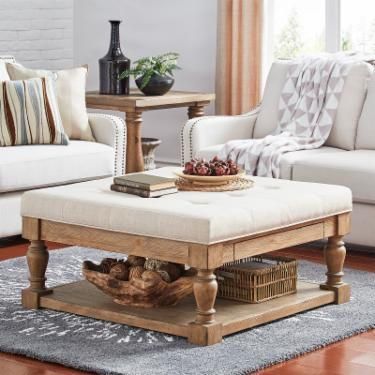 Button Tufted Coffee Tables