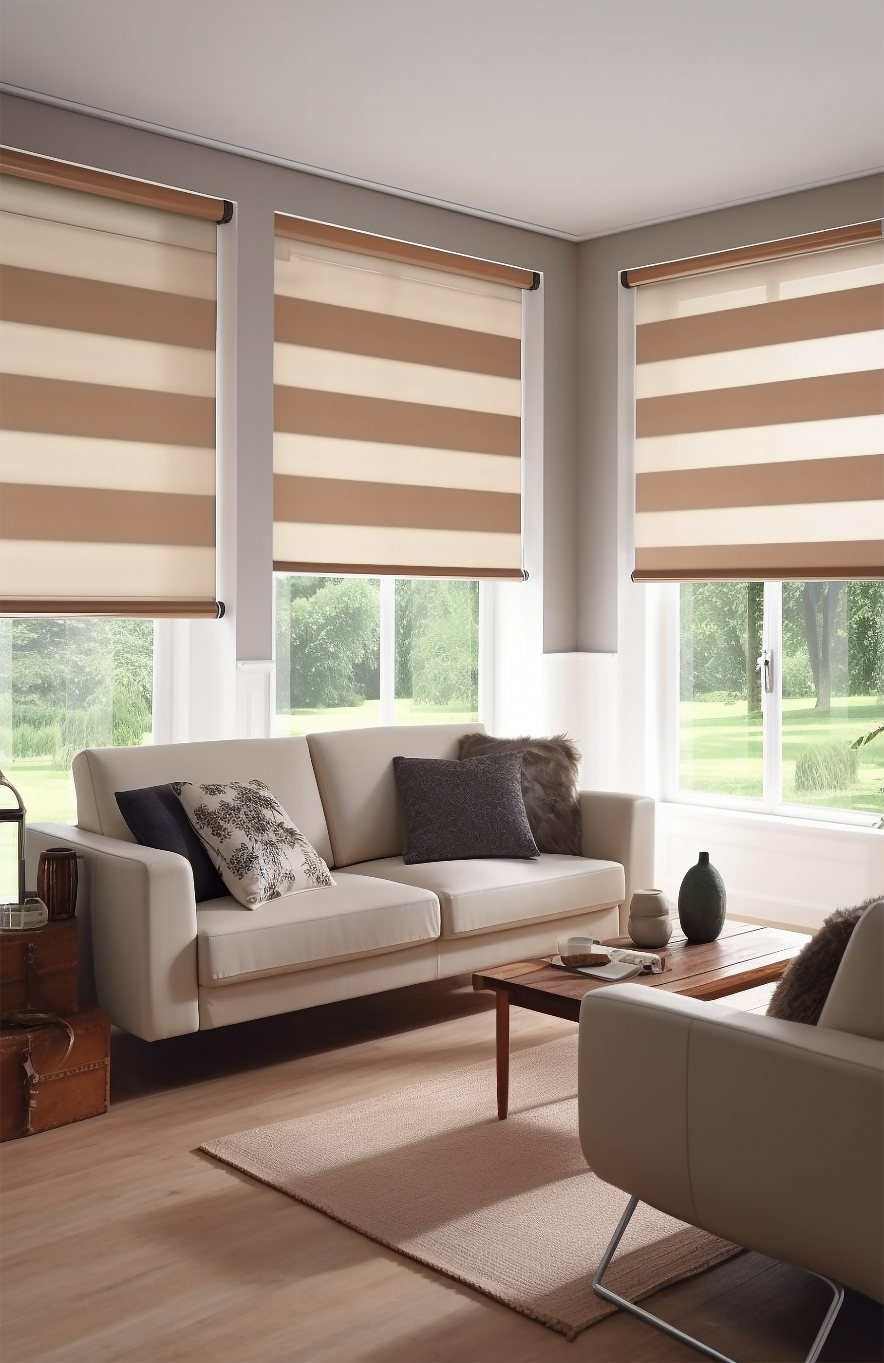 Charming  And Stylish Day Night
  Blinds