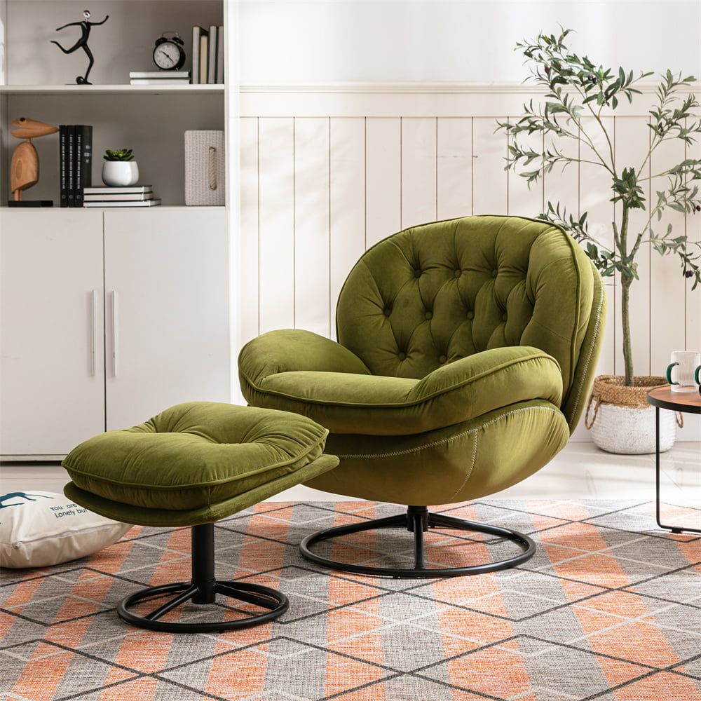 Inspiring And Timeless Sofa With Swivel
  Chair