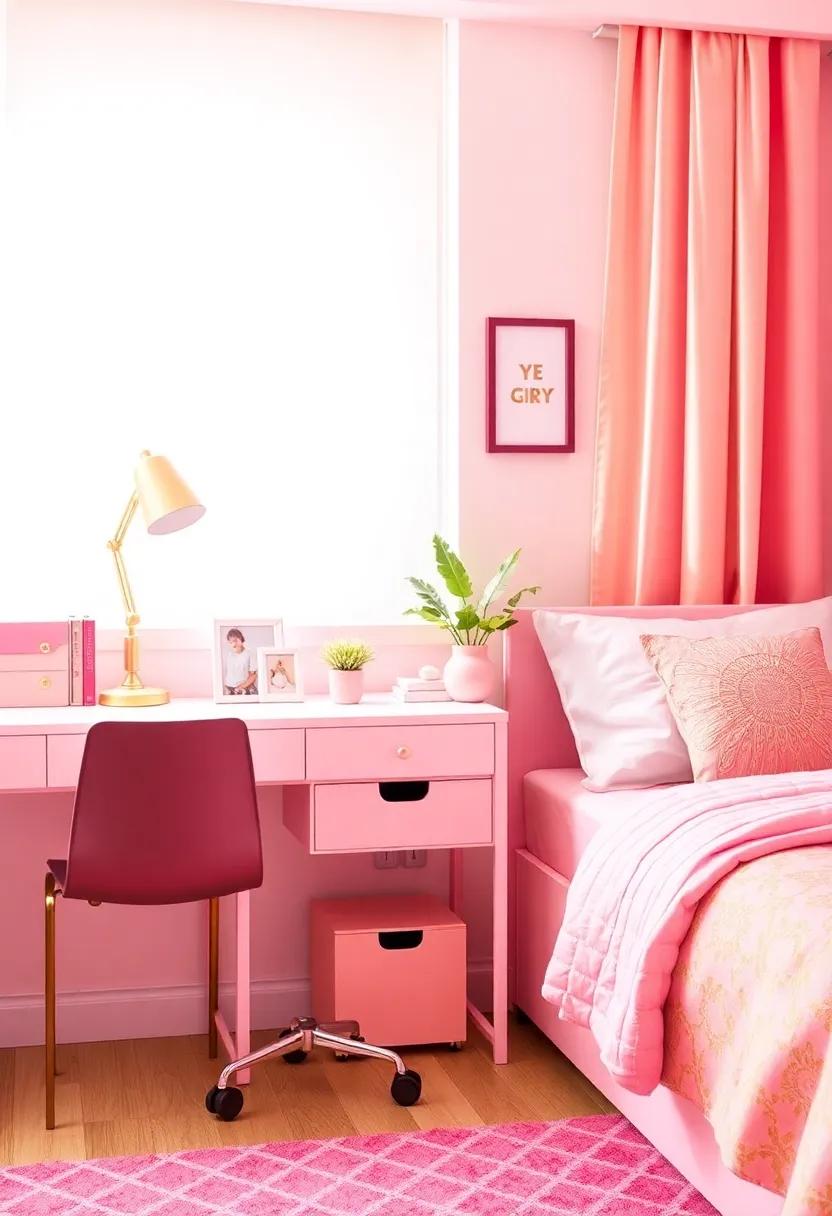 Creative Storage ⁤Solutions: Stylish Organizers in Pink and Gold for a Clutter-Free Space