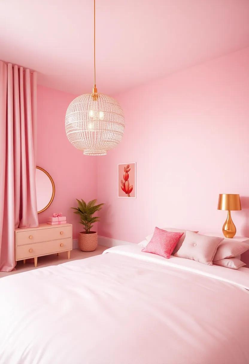 Glistening Lighting Fixtures: Choosing Statement Pieces that Dazzle in Pink and Gold